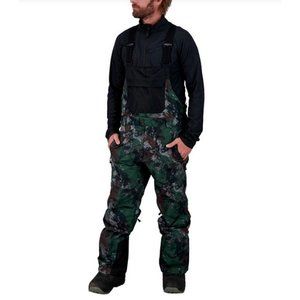 NWT Obermeyer Perseus Camouflage HydroBlock® Sport Ripstop-Weave Snow Ski Bib